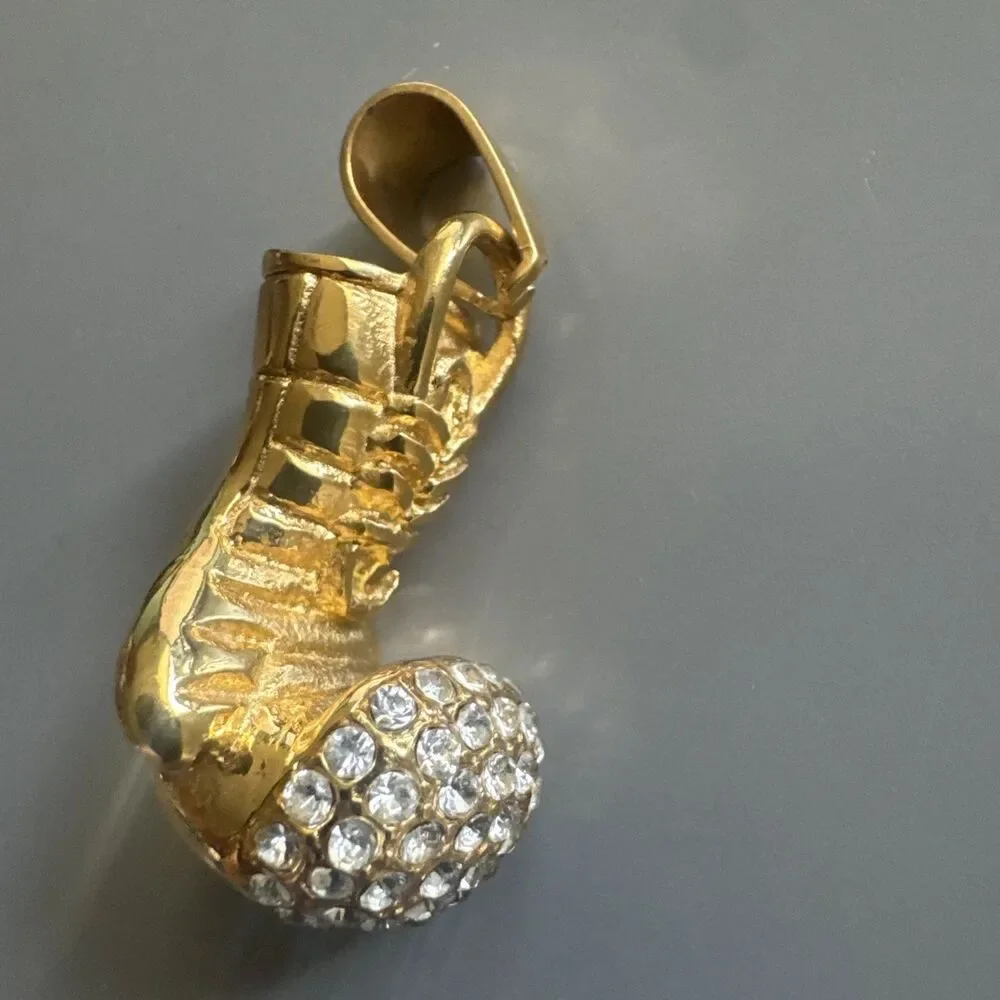 Silver Spark Jewels boxing glovee
